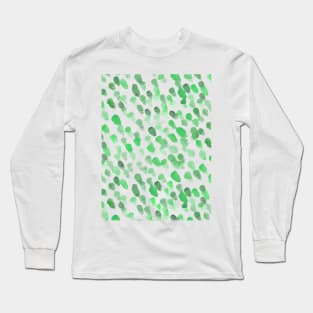 Imperfect brush strokes - green Long Sleeve T-Shirt